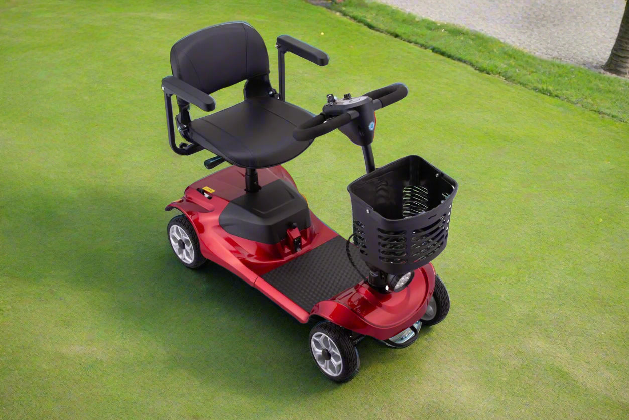 Core Mobility Scooter photographed from right front high angle.