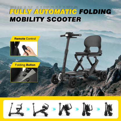 MS310AF Mobility Scooter folds / unfolds automatically by the push of a button.